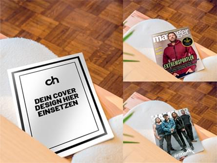 realistische magazin cover mockup photoshop psd download